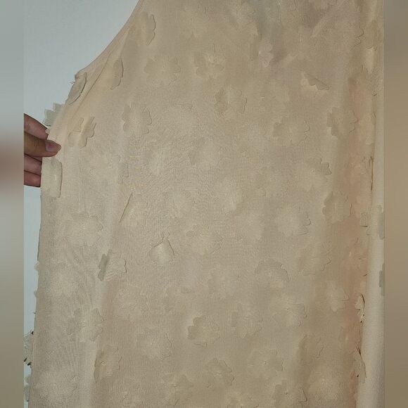 BCBGeneration Peach Summer Floral Mod Sleeveless Dress Small Like New - Picture 5 of 8